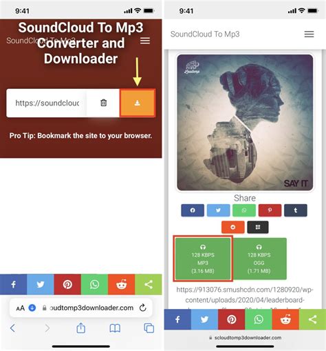 Настройки приложения SoundCloud на iPhone