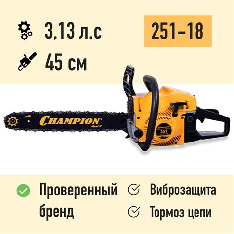 Основы настройки пилы модели Чемпион 251