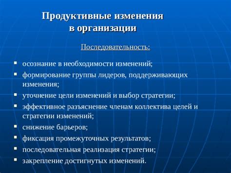 Осознание целей и выбор стратегии