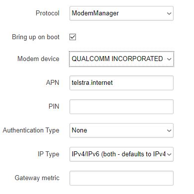 Подготовка к настройке 4G модема Luci на OpenWRT