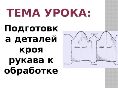 Подготовка рукава к превращению в втачной