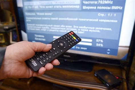 Подключение антенны или проводного телевидения