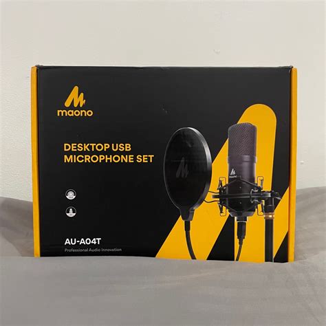 Подключение микрофона Maono AU-A04T к компьютеру или ноутбуку: пошаговая инструкция