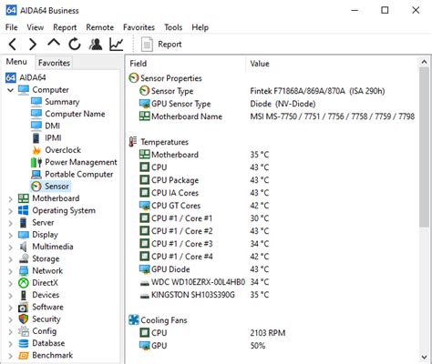 Подключение VRM к AIDA 64 для определения текущего теплового режима