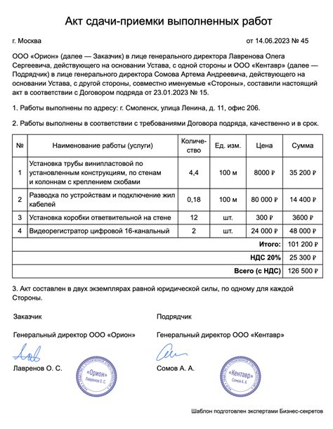 Подтверждение завершения процесса и сохранение выполненных действий