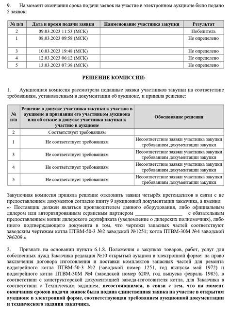 Результаты рассмотрения заявки: аттестация либо отклонение