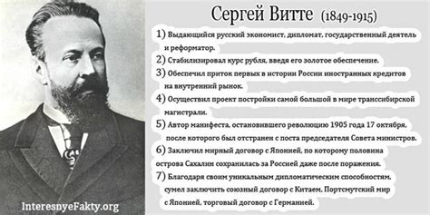 Сергей Витте: роль в развитии России