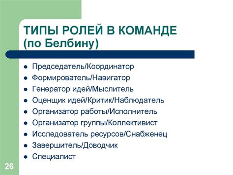 Составление правил и ролей в команде