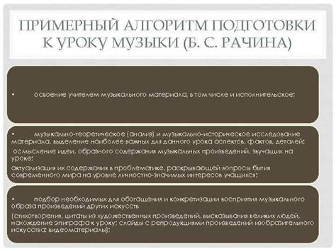  Подготовка музыкального материала 
